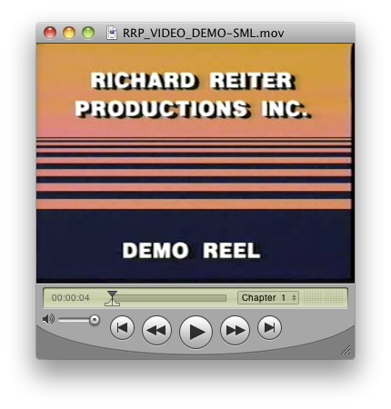 Demo Reel DVD